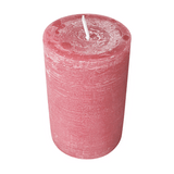 Marble Rustik Stumpenkerze Altrosa, Wiedemann, 130/78 mm, Brenndauer 63h, durchgefärbt