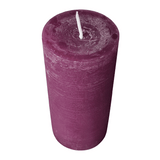 Wiedemann Rustik Stumpenkerze 120x58 mm in Berry – Rußarm, durchgefärbt & ideal für stilvolle Dekoration