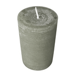 Marble Rustik Stumpenkerze Betongrau, Wiedemann, 90/58 mm, Brenndauer 30h, durchgefärbt