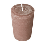 Wiedemann Rustik Stumpenkerze 90 x 58 mm in Cashmere – Rußarm, durchgefärbt & ideal für stilvolle Dekoration