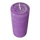Wiedemann Rustik Stumpenkerze 120x58 mm in Mauve – Rußarm, durchgefärbt & ideal für stilvolle Dekoration