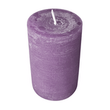 Wiedemann Rustik Stumpenkerze 130 x 78 mm in Mauve – Rußarm, durchgefärbt & ideal für stilvolle Dekoration