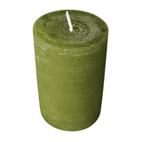Wiedemann Rustik Stumpenkerze 100 x 68 mm in Olive – Rußarm, durchgefärbt & ideal für stilvolle Dekoration