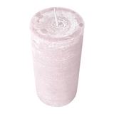 Wiedemann Rustik Stumpenkerze 120x58 mm in Rosé – Rußarm, durchgefärbt & ideal für stilvolle Dekoration