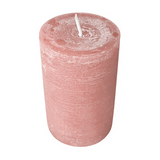 Marble Rustik Stumpenkerze Rosenholz, Wiedemann, 130/78 mm, Brenndauer 63h, durchgefärbt