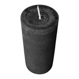 Wiedemann Rustik Stumpenkerze 120x58 mm in Schwarz – Rußarm, durchgefärbt & ideal für stilvolle Dekoration