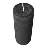 Wiedemann Rustik Stumpenkerze 160x68 mm in Schwarz – Rußarm, durchgefärbt & ideal für stilvolle Dekoration