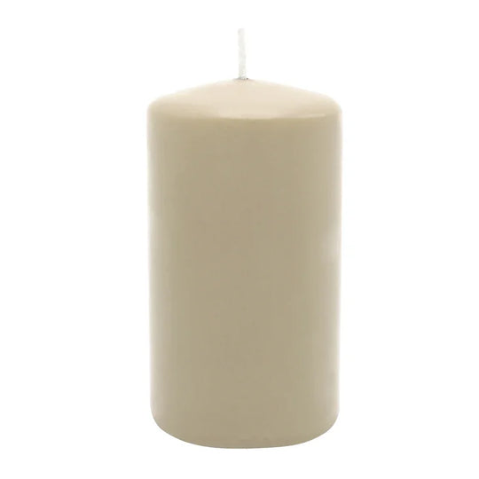 Stumpenkerze aus Paraffin, Sahara, WENZEL, 100/60 mm, Brenndauer ca. 29h, selbstverlöschend