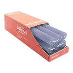 Stabkerzen Rustik, 23/270 mm, Schiefer Blau, BOLSIUS, Brenndauer ca. 13h, 9 Stück pro Verpackung