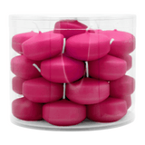 Schwimmkerzen klein, Fuchsia, 50/30 mm, WENZEL, Brenndauer ca. 4h, Box mit 28 Stück