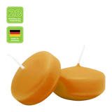 Schwimmkerzen klein, Natur, 50/30 mm, WENZEL, Brenndauer ca. 4h, Box mit 28 Stück