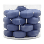 Schwimmkerzen klein, Polarblau, 50/30 mm, WENZEL, Brenndauer ca. 4h, Box mit 28 Stück