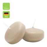 Schwimmkerzen klein, Sahara, 50/30 mm, WENZEL, Brenndauer ca. 4h, Box mit 28 Stück