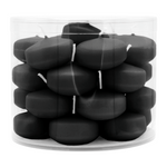 Schwimmkerzen klein, Schwarz, 50/30 mm, WENZEL, Brenndauer ca. 4h, Box mit 28 Stück