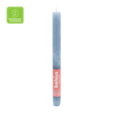Stabkerzen Rustik, 23/270 mm, Himmelblau, BOLSIUS, Brenndauer ca. 13h, 9 Stück pro Verpackung - luterna.de