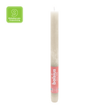 Stabkerzen Rustik, 23/270 mm, Sandgrau, BOLSIUS, Brenndauer ca. 13h, 9 Stück pro Verpackung - luterna.de