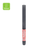 Stabkerzen Rustik, 23/270 mm, Stürmisches Grau, BOLSIUS, Brenndauer ca. 13h, 9 Stück pro Verpackung - luterna.de