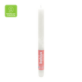 Stabkerzen Rustik, 23/270 mm, Wolkiges Weiß, BOLSIUS, Brenndauer ca. 13h, 9 Stück pro Verpackung - luterna.de