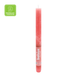 Stabkerzen Rustik, 23/270 mm, Zartes Rot, BOLSIUS, Brenndauer ca. 13h, 9 Stück pro Verpackung - luterna.de