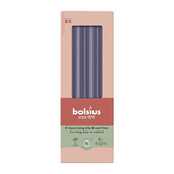 Stabkerzen, Stürmisches Grau, BOLSIUS Essentials, 20/230 mm, Brenndauer ca. 8h, 8 Stück pro Verpackung, Torpedokerzen, Dinnerkerzen