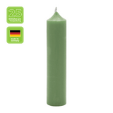 Stabkerzen aus Paraffin, 100/22 mm, Jadegrün, KERZENFARM HAHN, Brenndauer ca. 4h, 25 Stück pro Verpackung