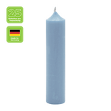 Stabkerzen aus Paraffin, 100/22 mm, Pastellblau, KERZENFARM HAHN, Brenndauer ca. 4h, 25 Stück pro Verpackung
