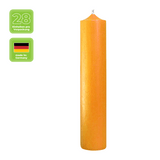 Stabkerzen aus Paraffin, 100/28 mm, Gelb, KERZENFARM HAHN, Brenndauer ca. 5h, 28 Stück pro Verpackung - luterna.de