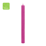 Stabkerzen aus Paraffin, 180/22 mm, Fuchsia, KERZENFARM HAHN, Brenndauer ca. 8h, 25 Stück pro Verpackung