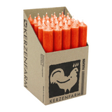 Stabkerzen aus Paraffin, 180/22 mm, Rost, KERZENFARM HAHN, Brenndauer ca. 8h, 25 Stück pro Verpackung