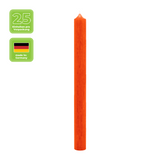 Stabkerzen aus Paraffin, 180/22 mm, Rost, KERZENFARM HAHN, Brenndauer ca. 8h, 25 Stück pro Verpackung