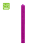 Stabkerzen aus Paraffin, 250/22 mm, Fuchsia, KERZENFARM HAHN, Brenndauer ca. 12h, 25 Stück pro Verpackung