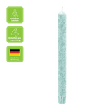 Stabkerzen aus Stearin, 22/250 mm, Eisblau, KERZENFARM HAHN, Brenndauer ca. 10h, 4 Stück pro Verpackung - luterna.de