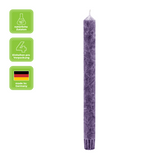 Stabkerzen aus Stearin, 22/250 mm, Violett, KERZENFARM HAHN, Brenndauer ca. 10h, 4 Stück pro Verpackung - luterna.de