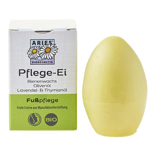 Stapeler Fußpflege-Ei, ARIES Umweltprodukte, 100% natürlich, 50 g, Feste Creme, Fußpflege, Hautpflege
