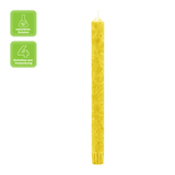 Stearin-Stabkerzen, 22/250 mm, Gelb, KERZENFARM HAHN, Brenndauer ca. 10h, 4 Stück pro Verpackung