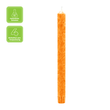 Stearin-Stabkerzen, 22/250 mm, Orange, KERZENFARM HAHN, Brenndauer ca. 10h, 4 Stück pro Verpackung