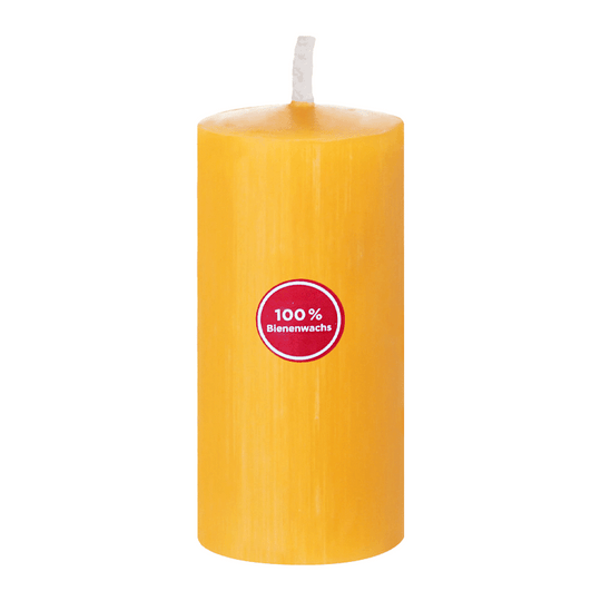 Stumpenkerze, 100% reines Bienenwachs, Wiedemann, 80/40 mm, Brenndauer ca. 16h
