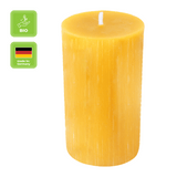 Stumpenkerze, 100% reines Bienenwachs, Wiedemann, 80/50 mm, Brenndauer ca. 24h - luterna.de