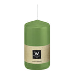 Stumpenkerze aus Paraffin, Aloe Vera, Wiedemann, 120/58 mm, Brenndauer ca. 40h