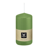 Stumpenkerze aus Paraffin, Aloe Vera, Wiedemann, 120/58 mm, Brenndauer ca. 40h - luterna.de