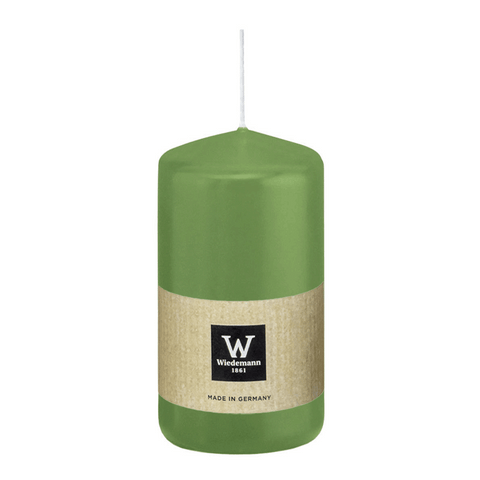 Stumpenkerze aus Paraffin, Aloe Vera, Wiedemann, 120/58 mm, Brenndauer ca. 40h - luterna.de