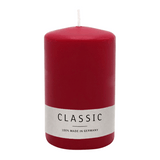 Stumpenkerze aus Paraffin, Altrot, WENZEL, 100/70 mm, Brenndauer ca. 34h, selbstverlöschend