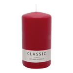 Stumpenkerze aus Paraffin, Altrot, WENZEL, 130/70 mm, Brenndauer ca. 47h, selbstverlöschend