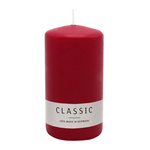 Stumpenkerze aus Paraffin, Altrot, WENZEL, 150/80 mm, Brenndauer ca. 73h, selbstverlöschend