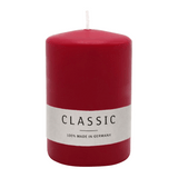 Stumpenkerze aus Paraffin, Altrot, WENZEL, 80/60 mm, Brenndauer ca. 22h, selbstverlöschend