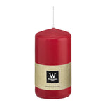 Stumpenkerze aus Paraffin, Altrot, Wiedemann, 120/58 mm, Brenndauer ca. 40h