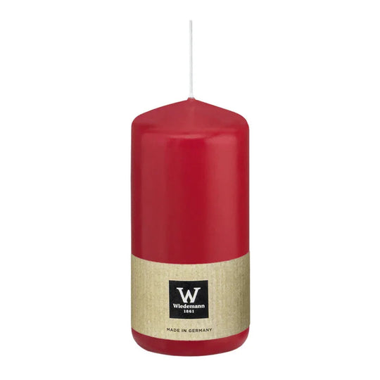Stumpenkerze aus Paraffin, Altrot, Wiedemann, 200/78 mm, Brenndauer ca. 119h