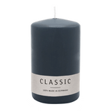 Stumpenkerze aus Paraffin, Anthrazit, WENZEL, 100/70 mm, Brenndauer ca. 34h, selbstverlöschend