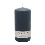 Stumpenkerze aus Paraffin, Anthrazit, WENZEL, 150/70 mm, Brenndauer ca. 56h, selbstverlöschend