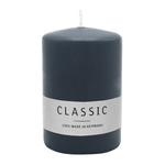 Stumpenkerze aus Paraffin, Anthrazit, WENZEL, 80/60 mm, Brenndauer ca. 22h, selbstverlöschend